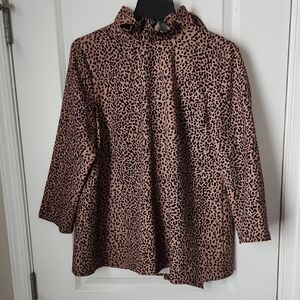 Tuckernuck Tan and Black Leopard Top